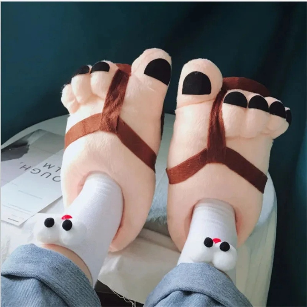 Women Shoes For Big Feet - Kreatywne męskie damskie kapcie zimowe duże