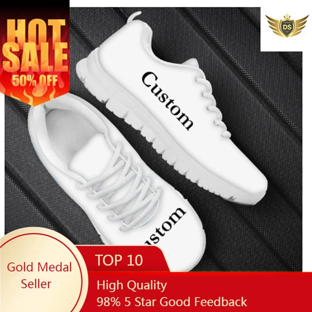 Women'S Shoes Nursing - Damskie sneakersy casual z własnym nadrukiem,