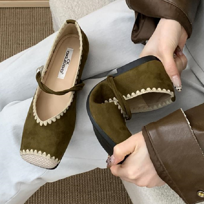 Retro Splicing Design Comfort  – Women Shoes Japanese Brand recenzja i cena