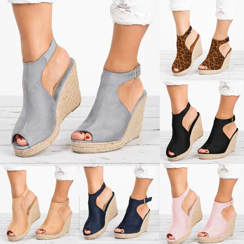 Sandały na obcasie dla kobiet  – Espadrille Wedge Shoes recenzja i cena
