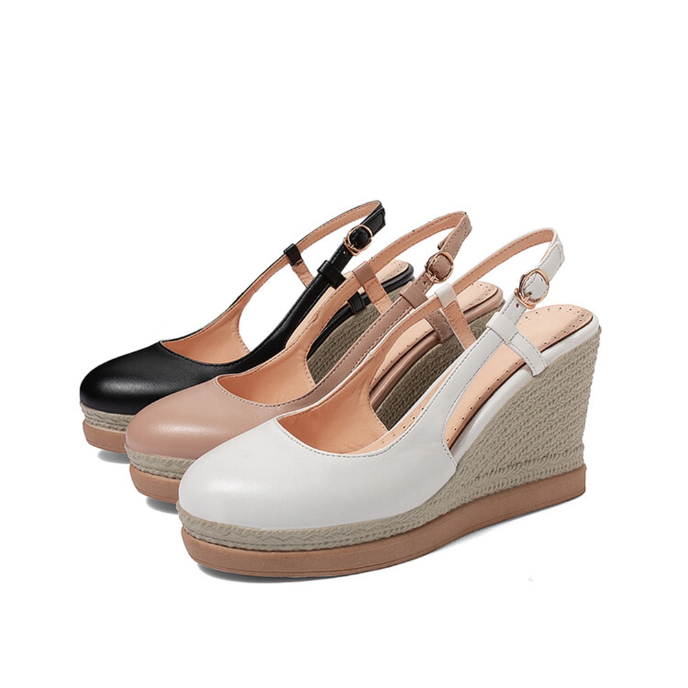 Damskie sandały na koturnie z  – Espadrille Wedge Shoes recenzja i cena