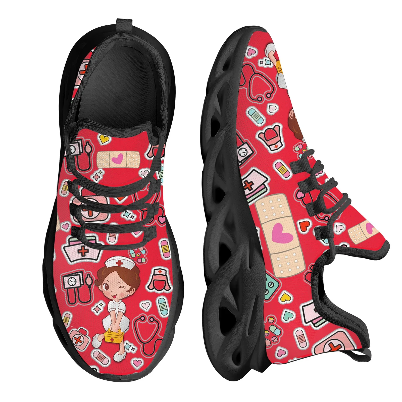 Wzorzyste sneakersy damskie w  – Women'S Shoes Nursing recenzja i cena