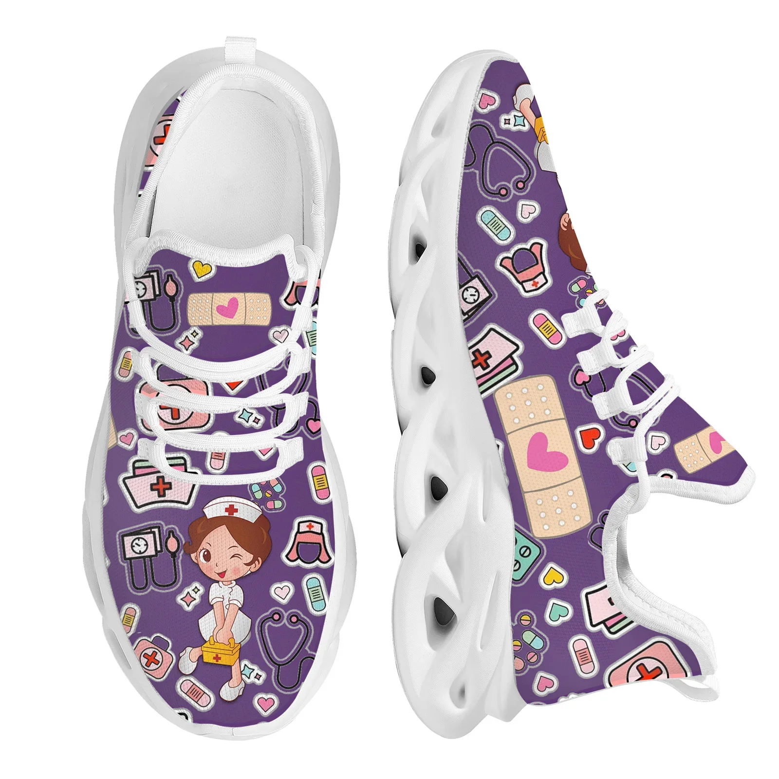 Wzorzyste sneakersy damskie w  – Women'S Shoes Nursing recenzja i cena