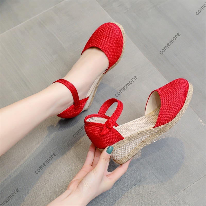 Sandały Comemore na wysokim ob – Espadrille Wedge Shoes recenzja i cena