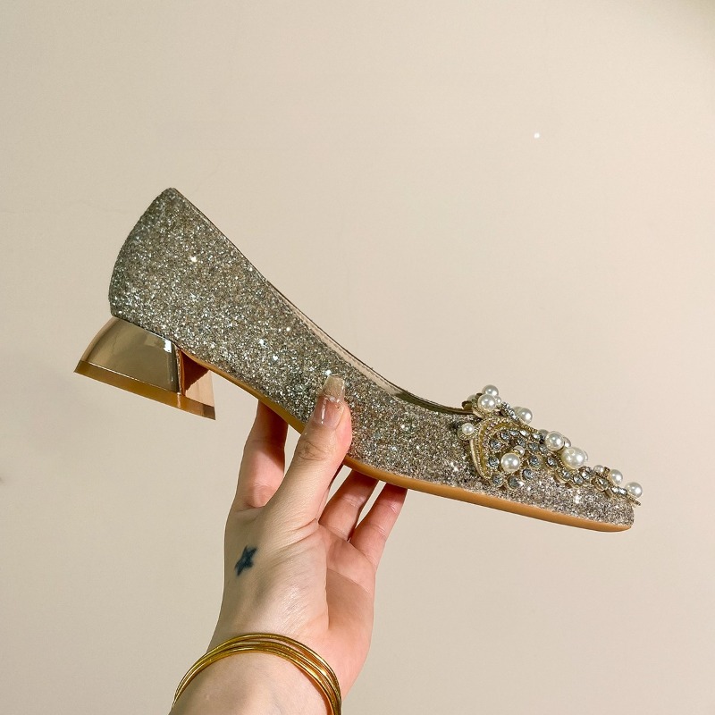 Eleganckie czółenka na słupku  – Women'S Shoes Non Slip recenzja i cena