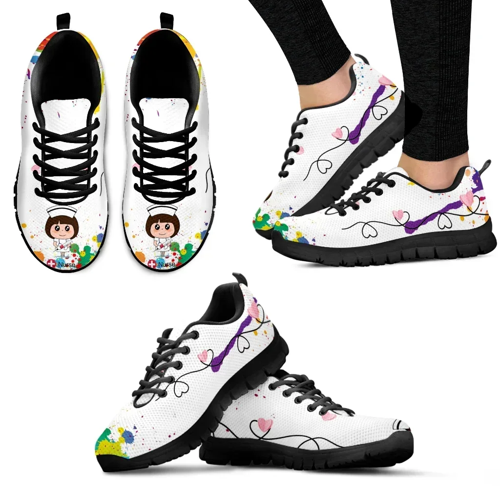Białe Damskie Trampki z Wzorem – Women'S Shoes Nursing recenzja i cena