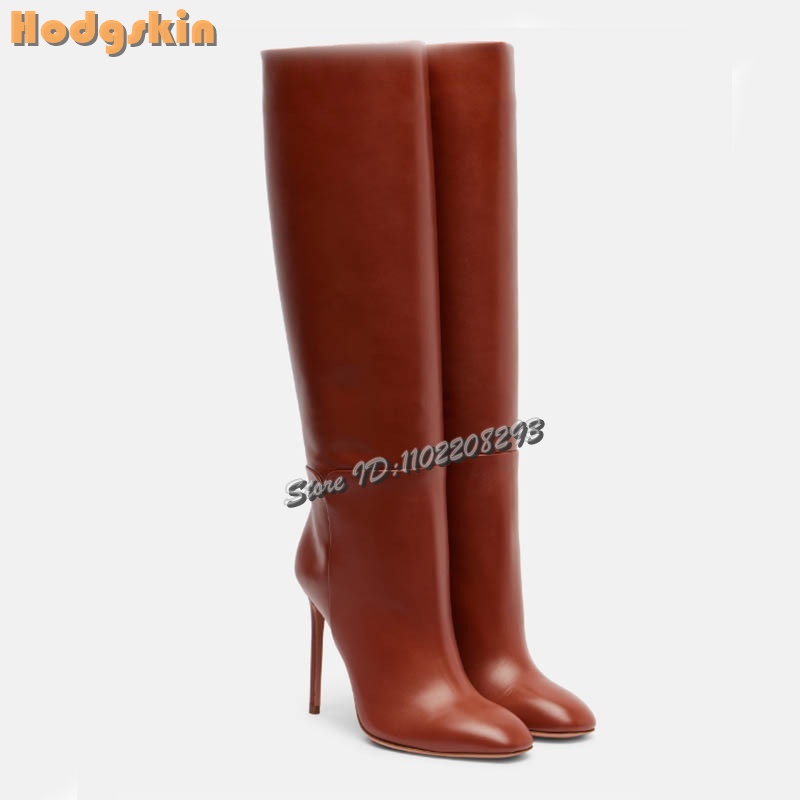 Burgundowe botki na szpilce z  – Women'S Shoes Burgundy recenzja i cena