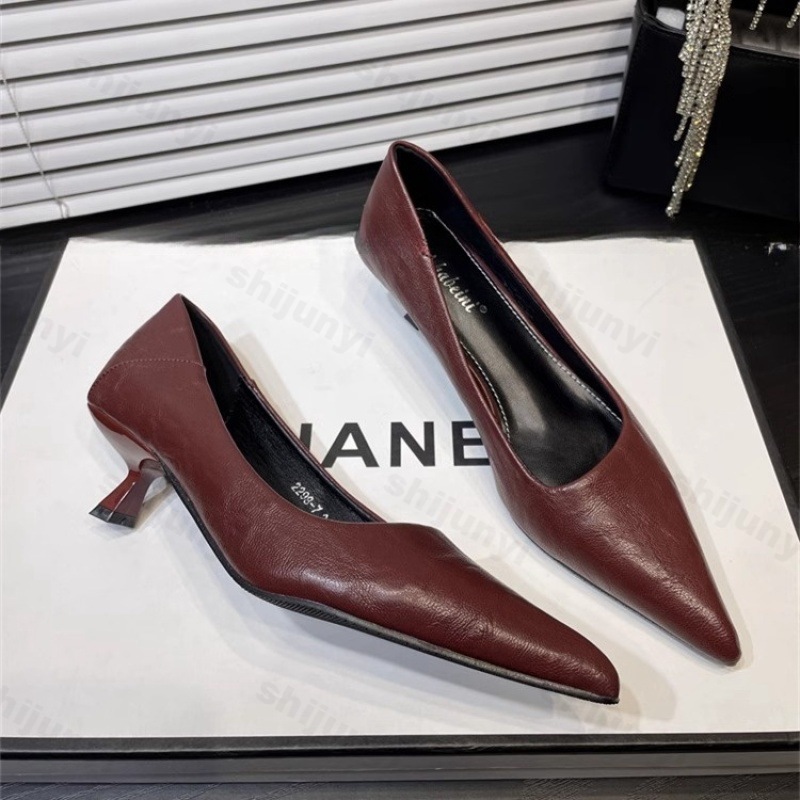 Damskie Szpilki Lakierowane Sz – Women'S Shoes Burgundy recenzja i cena