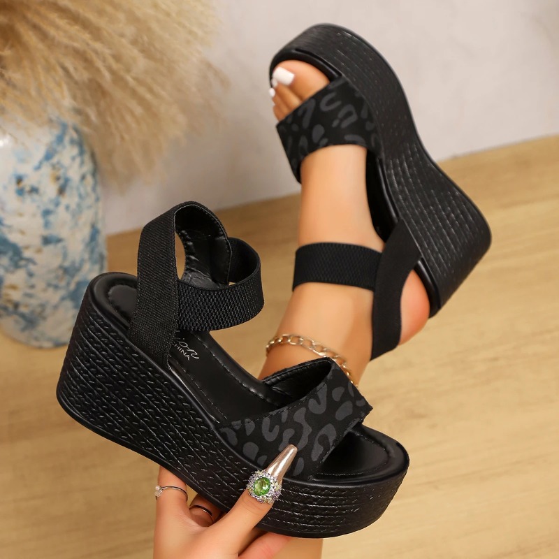 Sandały na platformie damskie, – Espadrille Wedge Shoes recenzja i cena