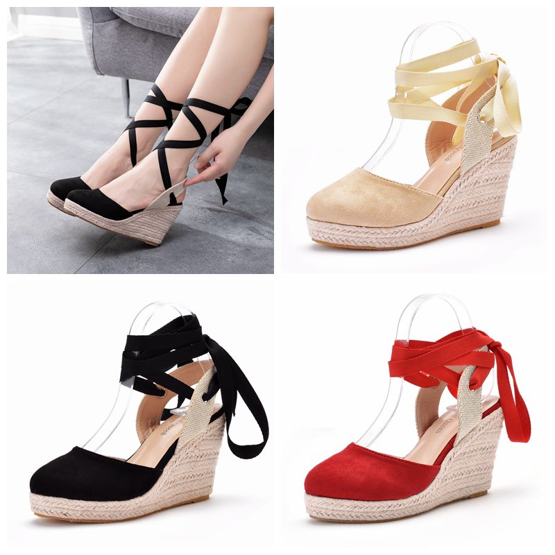 Damskie espadryle na platformi – Espadrille Wedge Shoes recenzja i cena